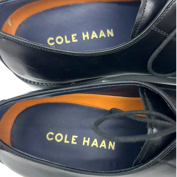 Cole Haan Lenox Hill Cap Toe Oxford Men\'s 11 Black Leather Dress Shoe C11630 main image 4